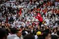 Jokowi Sapa Relawan Gerakan Nusatara Bersatu di GBK