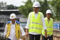 Presiden Jokowi Tinjau Proyek Sodetan Ciliwung