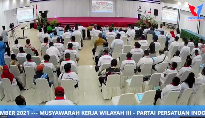 Hary Tanoesoedibjo Hadiri Muskerwil III Partai Perindo Provinsi Papua Barat Secara Virtual-2