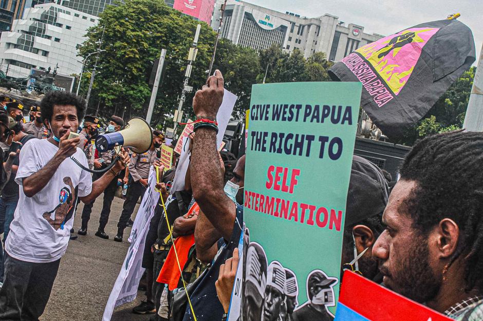 Peringati Kemerdekaan Papua Barat, Massa Aksi Tuntut Aparat Militer Hengkang dari Bumi Cendrawasih-2
