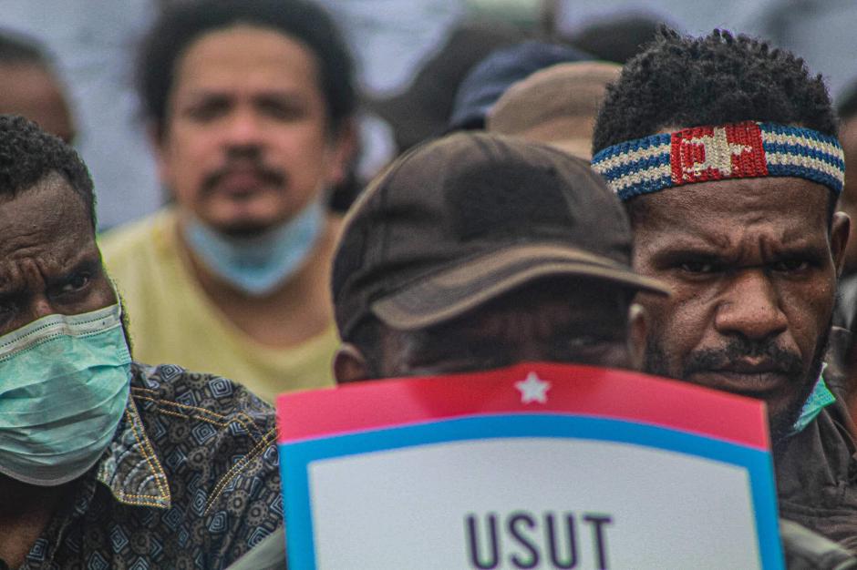 Peringati Kemerdekaan Papua Barat, Massa Aksi Tuntut Aparat Militer Hengkang dari Bumi Cendrawasih-5