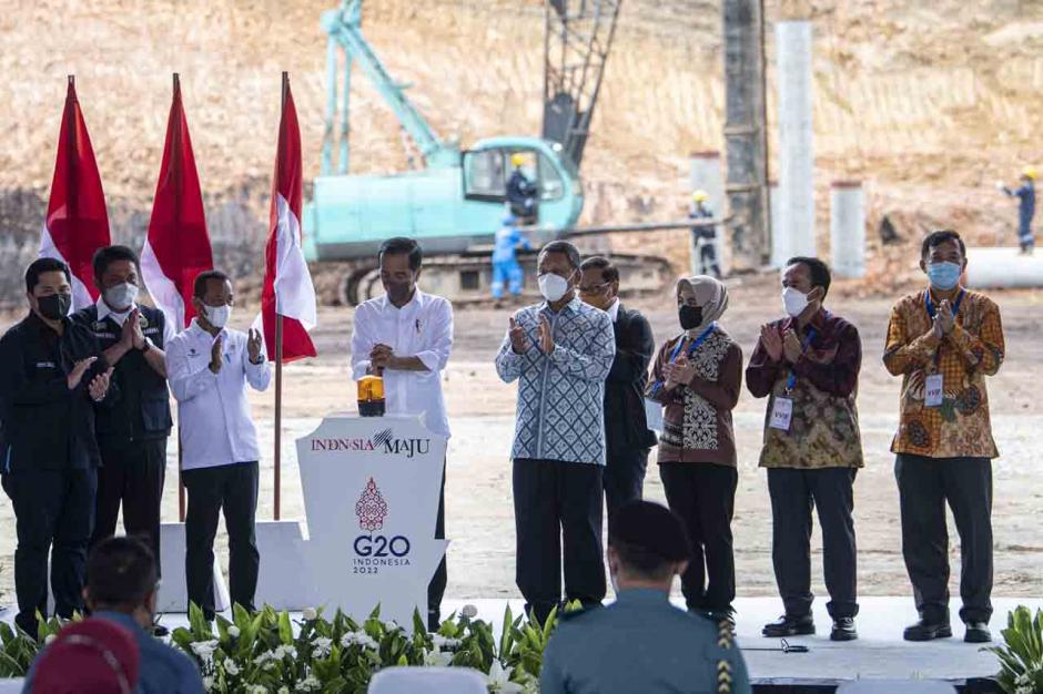 Presiden Joko Widodo Hadiri Groundbreaking Hilirisasi Batu Bara menjadi DME di Muara Enim-0