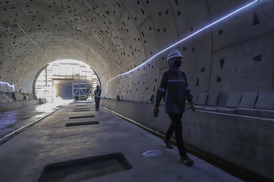 Menyusuri Proyek Jalur Bawah Tanah Kereta Cepat Jakarta-Bandung-1