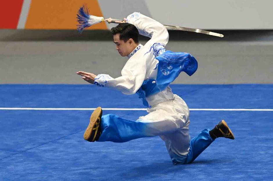 SEA Games 2021 : Nicholas Raih Medali Perak Wushu-0