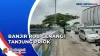 Banjir Rob Rendam Kawasan Tanjung Priok, Arus Lalin di Jalan RE Martadinata Tersendat