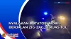 Mobil Nyalakan Rotator Berjalan Zig-Zag di Ruas Tol Surabaya-Mojokerto