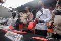 Bak Ayam Sakit, Empat Tersangka Anggota Geng Motor Tertunduk di Mapolres Bogor