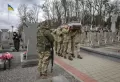 Pemakaman Jurnalis dan Prajurit Ukraina yang Tewas Akibat Serangan Militer Rusia