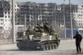 Penampakan Tank-tank Pasukan Pro-Rusia Kepung Mariupol Selatan Ukraina
