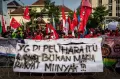 Lautan Massa Aksi Unjuk Rasa Aliansi Jawa Tengah Menggugat Tolak Penundaan Pemilu dan Jabatan Presiden Tiga Periode