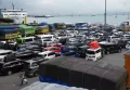 Penampakan Kendaraan Pribadi Menumpuk di Pelabuhan Merak
