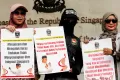 Massa Pembela UAS Geruduk Kedubes Singapura