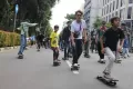 Ratusan Skateboarder Gelar Riding Parade di Kawasan Blok M