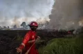 Upaya Pemadaman Kebakaran Lahan di Ogan Ilir