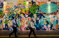 Mural Jakarta Global Warnai Terowongan Jalan Kendal