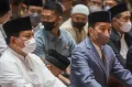 Momen Jokowi Salat Idul Adha, Diapit Prabowo dan Imam Besar Istiqlal