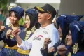 Menteri Kabinet Indonesia Maju Kompak Gerak Jalan Bersama