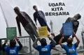 Aksi Tuntut Hak Udara Bersih di Jakarta