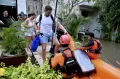 Tim SAR Gabungan Evakuasi Wisman yang Terjebak Banjir di Bali