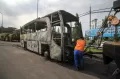 Kebakaran Bus di Tol Mananggal Surabaya