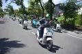 Potret Andre dan Surya Touring Motor Listrik Electrum di Bali
