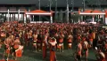 Ribuan Pasukan Merah Tariu Borneo Bangkule Rajakng Berkumpul di Pontianak