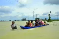Akses Jalan Desa Putus Akibat Banjir di Kudus