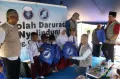 ARM HA-IPB dan Indonesia CARE Serahkan Tenda Sekolah Darurat di Nyalindung Cianjur