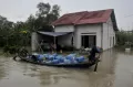 Banjir Parah Rendam Desa Harapan Jaya di Kabupaten Bekasi