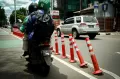 Tak Terawat, Begini Kondisi Cone Pembatas Jalur Sepeda di Jakarta
