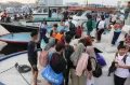 Ribuan Wisatawan Padati Pelabuhan Muara Angke