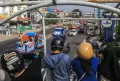 Potret Keseruan Warga Palembang Menyaksikan Karnaval Mobil Hias HUT Sumsel ke-77