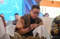 Momen Sandiaga Membatik Nitik di Workshop KaTa Kreatif 2023 Bantul DIY