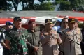 Kompaknya Banteng Raiders-Brimob Latihan Bersama Tanggulangi Anarkis Pemilu