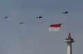 Gladi Kotor HUT ke-78 RI, Flypass Jet Tempur Hiasi Langit Jakarta