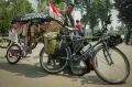 Midun Sang Pencari Keadilan Tragedi Kanjuruhan Gowes Malang-Jakarta Tiba di SUGBK