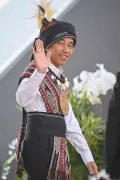 Tiba di Sidang Tahunan MPR, Jokowi Kenakan Baju Adat Tanimbar dari Maluku