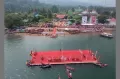 Keren, Upacara HUT ke-78 RI Terapung di Danau Singkarak