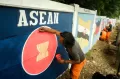 Mural Sambut KTT ASEAN 2023 di Jakarta Timur
