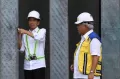 Momen Jokowi Pasang Baut di Bilah Pertama Garuda Kantor Presiden IKN