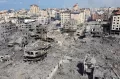 Foto Udara Kondisi Terkini Gaza Seusai Dibombardir Israel, Pilu