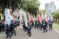 Parade Defile Meriahkan Deklarasi Kampanye Damai di KPU