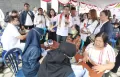 HT Sapa Masyarakat Kalteng di Bazar Sembako Murah dan Pemeriksaan Kesehatan Gratis Partai Perindo