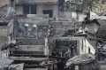 Potret Sisa-Sisa Kebakaran Pemukiman Padat Penduduk di Manggarai