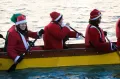 Konvoi Perahu Sinterklas Semarakkan Kanal Sungai di Venesia