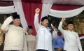 Didampingi Elite TKN, Prabowo Deklarasikan Kemenangan Resmi di Pilpres 2024