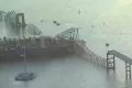 Penampakan Kapal Kargo Dali Tabrak Jembatan Baltimore di Amerika Serikat