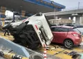 Mengerikan, Begini Penampakan Kecelakaan Beruntun di Gerbang Tol Utama Halim
