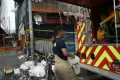 Petugas Gelar Identifikasi Pasca Kebakaran Toko Bingkai di Mampang