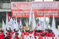 Ribuan Buruh Ramaikan Aksi May Day di Kawasan Patung Kuda